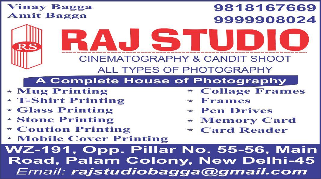 RAJ STUDIO (Photo Studio in Palam Colony)